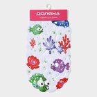 Коврик противоскользящий в ванну Доляна «Рыбка-шар», на присосках, 39×69 см - Фото 4