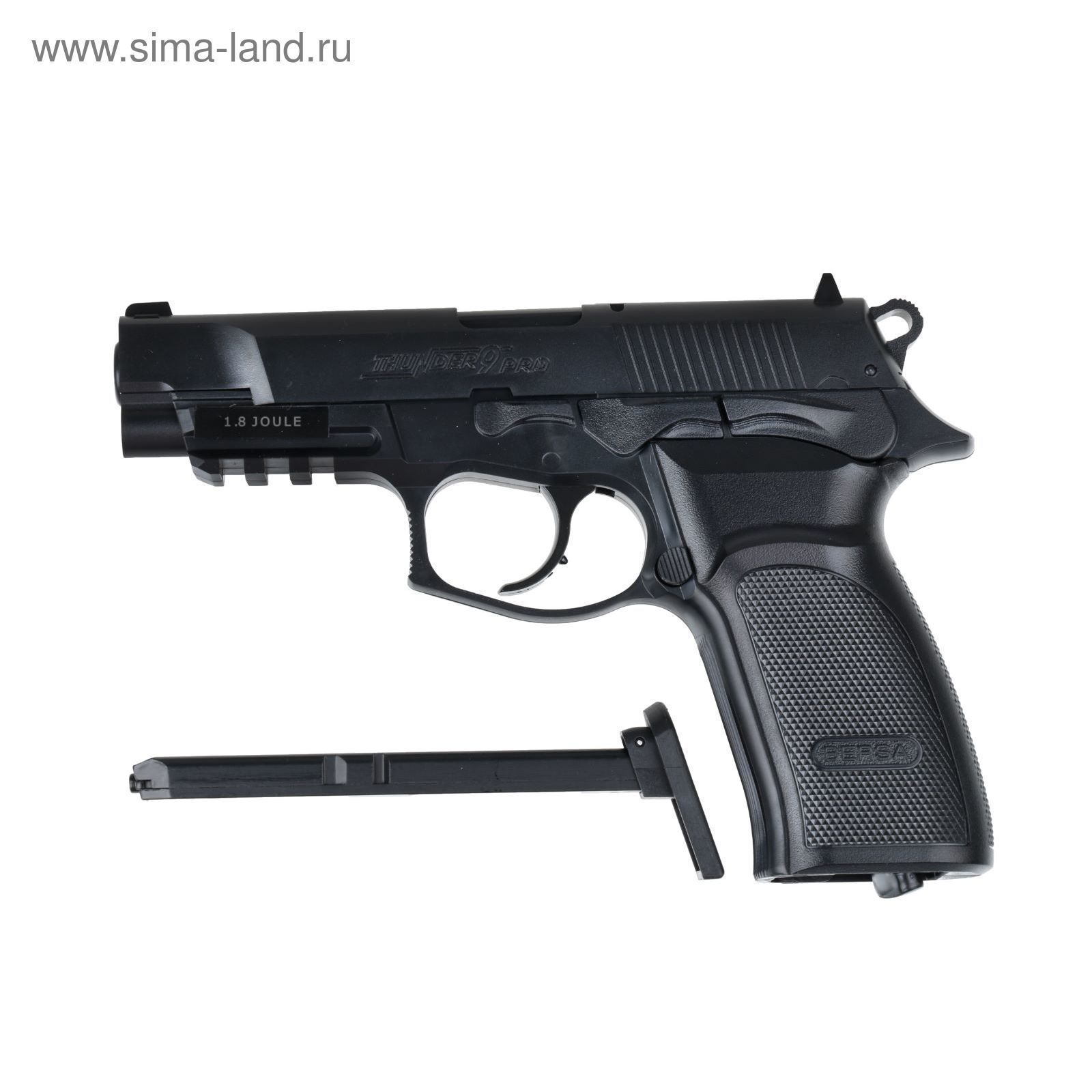 Пистолет страйкбольный BERSA THUNDER 9 PRO (17309) CO2, калибр 6мм  (1212109) - Купить по цене от 3 185.00 руб. | Интернет магазин SIMA-LAND.RU