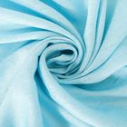 Палантин однотонный с бахромой, размер 55х160 см, цвет голубой PC 3006 текстиль - Фото 2