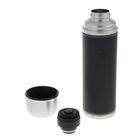 Термос "Арктика", 1 л, вакуумный, в кожаной оплетке, чёрный - Фото 2