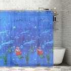 Штора для ванной комнаты Доляна «Дельфины», 180×180 см, EVA - Фото 1