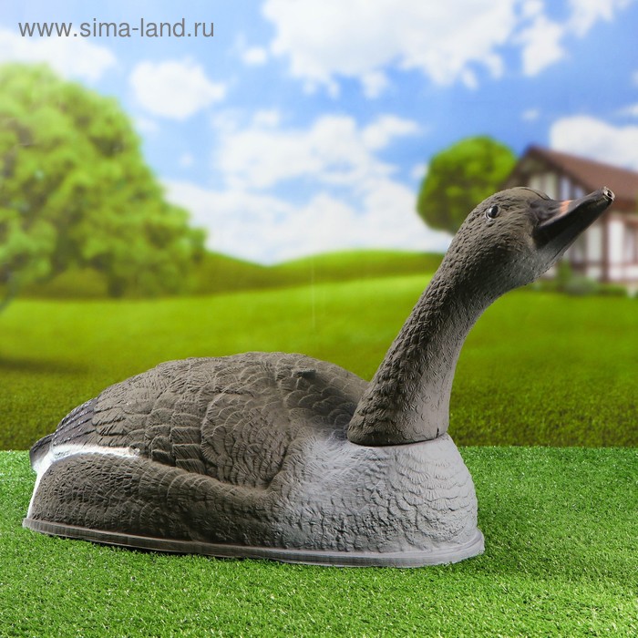 Фигура подсадная "Гусь гуменник курлыкающий" полукорпус 58*35*17 см - Фото 1