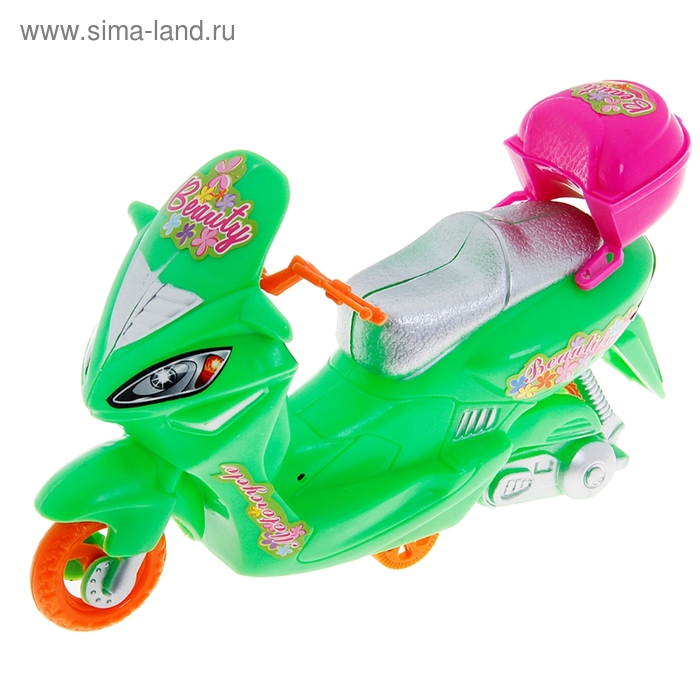 Мотоцикл инерционный "Скутер", цвета МИКС - Фото 1
