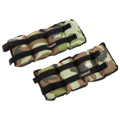 Утяжелители ONLYTOP, 2 шт.×2 кг, хаки
