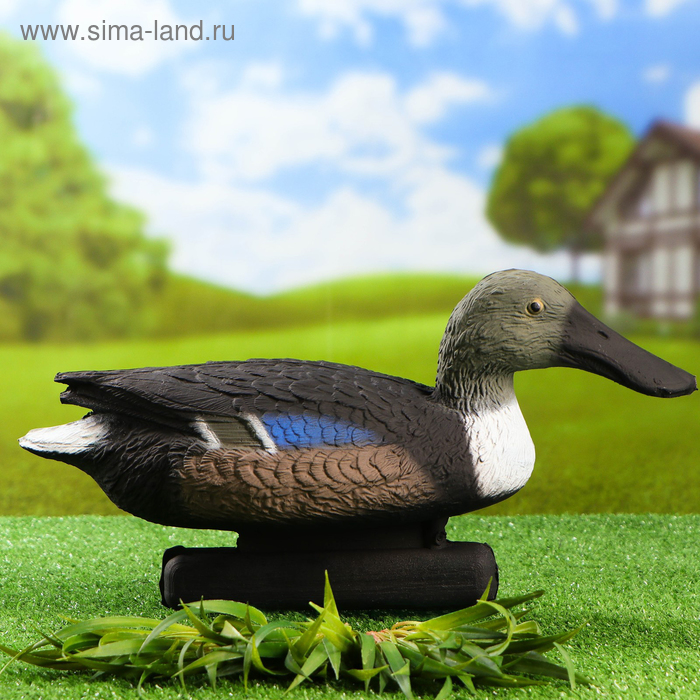 Фигура подсадная "Широконоска" селезень, 41 х 14 х 22 см - Фото 1