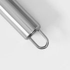 Тёрка Доляна «Металлик», 14×8 см, мелкая, с ручкой, цвет серебряный - Фото 4