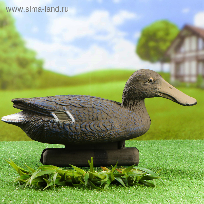 Фигура подсадная "Широконоска" утка, 41 х 14 х 22 см - Фото 1