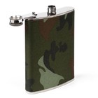 Подарочный набор 5 в 1 «Полевой», 17×21.5 см, фляжка 270 мл, 2 рюмки, брелок, открывалка-штопор, металл, текстиль - Фото 3