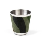 Подарочный набор 5 в 1 «Полевой», 17×21.5 см, фляжка 270 мл, 2 рюмки, брелок, открывалка-штопор, металл, текстиль - Фото 4