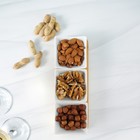 Соусники на деревянной подставке «Эстет», набор 3 шт.: 60 мл, керамика, белые - Фото 5