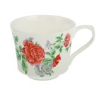 Набор чайный "Крупные розы", 7 предметов: чайник 1,8 л, 6 кружек 200 мл, на деревянной подставке - Фото 3