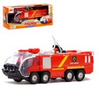 Машина «Пожарная охрана», работает от батареек, световые и звуковые эффекты, стреляет водой - Фото 1