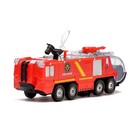 Машина «Пожарная охрана», работает от батареек, световые и звуковые эффекты, стреляет водой - Фото 3