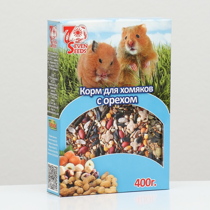 Корм SEVEN SEEDS SPECIAL для хомяков, с орехом, 400 г - Фото 1
