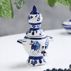 Фигурка фарфор гжель «Самовар» - Фото 1