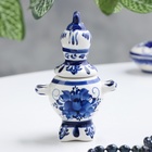 Фигурка фарфор гжель «Самовар» - Фото 2