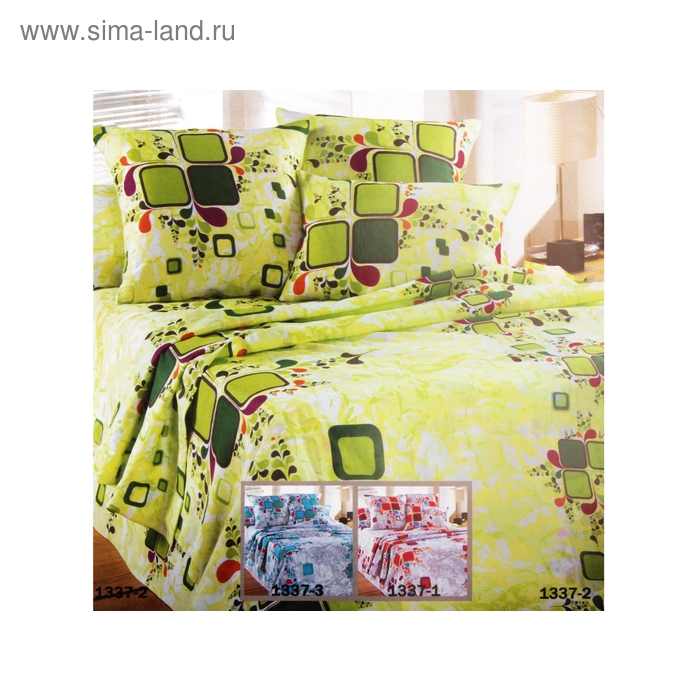 Постельное бельё 1,5сп Samy 147х210 см, 150х210 см, 70х70 см 2шт - Фото 1