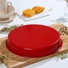 Форма для выпечки Доляна «Флёри», 32×4,5 см, керамическое покрытие, цвет красный - Фото 3