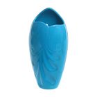Ваза керамика настенная капля голубая 8,5*20 см - Фото 1