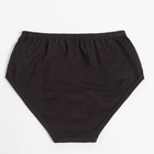 Трусы женские слипы, цвет чёрный, размер 48 - Фото 3