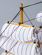 Сувенирная модель корабля «Трёхмачтовый», борта светлое дерево, паруса белые, 59×10×49 см - Фото 21