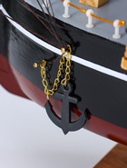 Сувенирная модель корабля «Трёхмачтовый», борта светлое дерево, паруса белые, 59×10×49 см - Фото 23