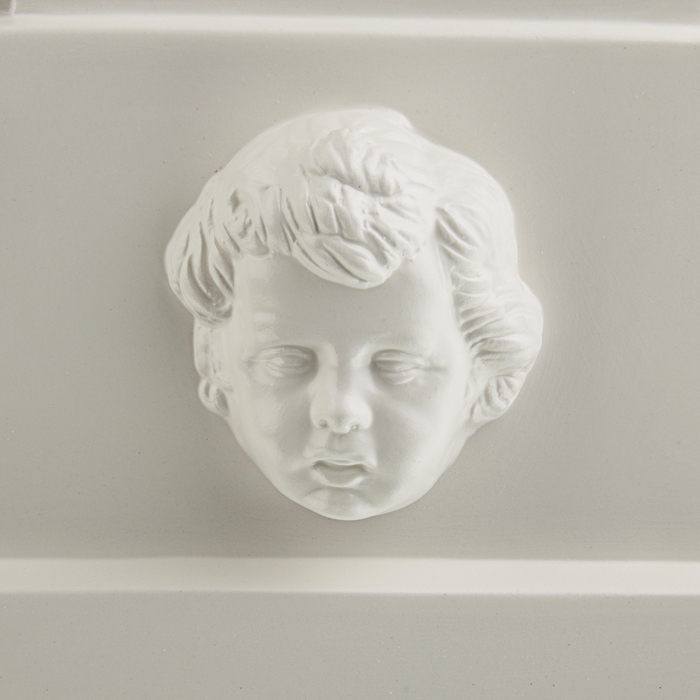 Ваза интерьерная "Ангелы" белая матовая, 27 × 27 × 48 см