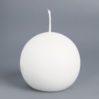 Свеча-шар, 5,5 см, 9 ч, 97 г, белая - Фото 3