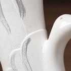 Ваза керамическая "Лебедь", напольная, белая, 51 см, микс - Фото 6