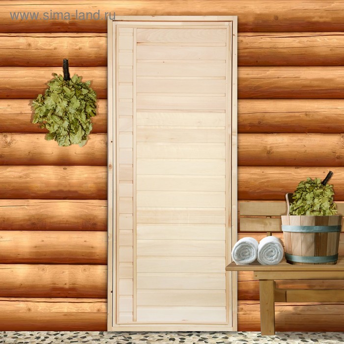 Дверь для бани "Горизонталь", 180×70см - Фото 1