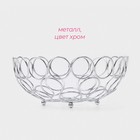 Фруктовница Доляна «Ринго», 23×23×9.5 см, хромированная - Фото 3