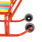 Санки «Кирюша-4вк» с толкателем, с колёсиками, цвет красный - Фото 2