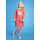 Платье для девочки длинный рукав, рост 122-128 см, цвет коралл - Фото 4