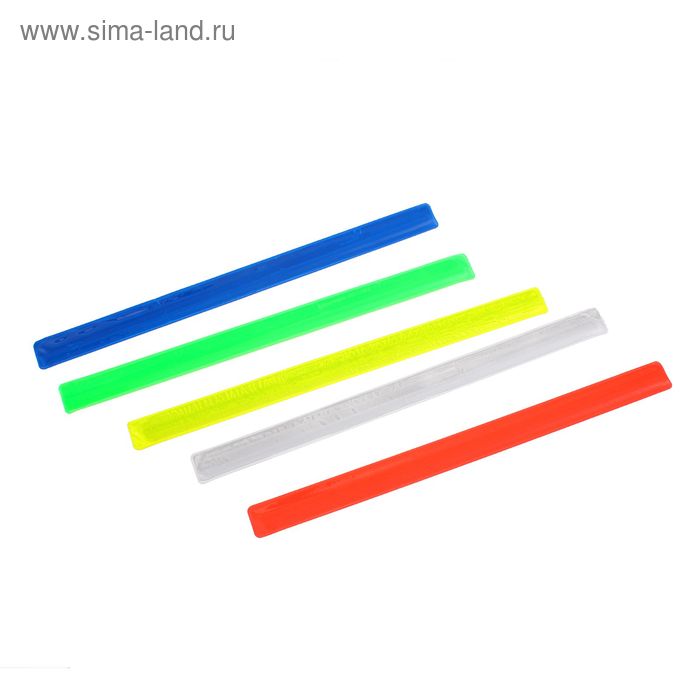 Браслет светоотражающий, 40 см, МИКС - Фото 1