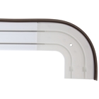 Карниз двухрядный «Ультракомпакт», 200 см, с декоративной планкой, цвет венге  (артикул 1223933)  большой выбор товаров оптом и в розницу по низким ценам с доставкой