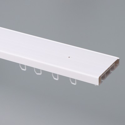 Карниз двухрядный «Цезарь эконом», 200 см, цвет белый