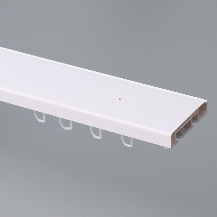 Карниз двухрядный «Цезарь эконом», 200 см, цвет белый - Фото 1