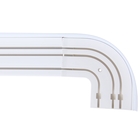 Карниз трёхрядный «Ультракомпакт», 200 см, с декоративной планкой, цвет белый - Фото 2