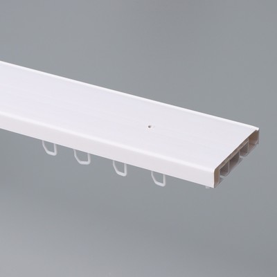 Карниз двухрядный, 180 см, «Цезарь эконом», цвет белый