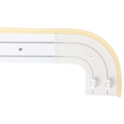 Карниз двухрядный «Ультракомпакт», 200 см, с декоративной планкой, цвет бук  (артикул 1223932)  большой выбор товаров оптом и в розницу по низким ценам с доставкой