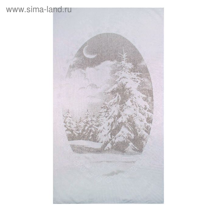 Полотенце махровое "Зимний пейзаж", размер 81х160 см - Фото 1