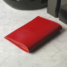 Обложка для паспорта, красная ящерица - Фото 2