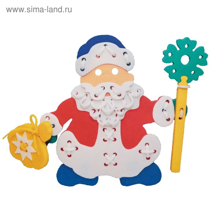 Шнуровка «Дед Мороз», цвета МИКС - Фото 1
