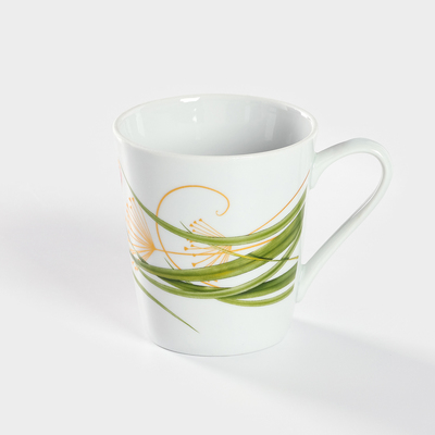 Кружка Добрушский завод «Стрекоза», 300 мл, фарфор, белая