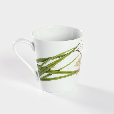 Кружка Добрушский завод «Стрекоза», 300 мл, фарфор, белая