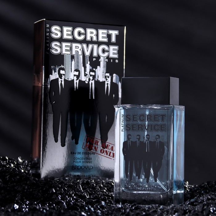 Одеколон мужской Secret Service Platinum, 100 мл - фото 1909730402