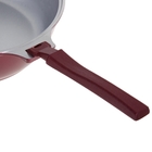 Сковорода-сотейник «Бордо», 3 л, 26×8,2 см, алюминиевая крышка, съёмная ручка, цвет красный - Фото 4