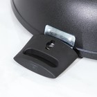 Сковорода KUKMARA «Традиция», d=30 см, h=8.5 см, съёмные ручки, антипригарное покрытие, алюминий, чёрная - Фото 4