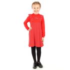 Платье для девочки "Дефиле", рост 116 см (60), цвет красный+белый горох - Фото 1