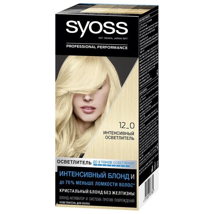 Крем-краска для волос Syoss Color, тон 12-0, интенсивный осветлитель - Фото 1